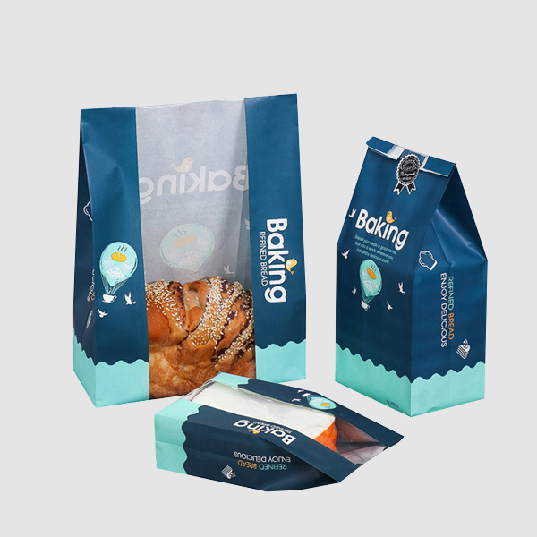 Custom Print Greaseproof Bread Paper Bags