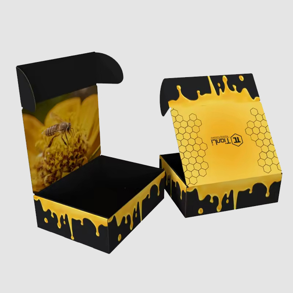 Custom Print Honey Bottle Shipping Box Supplier