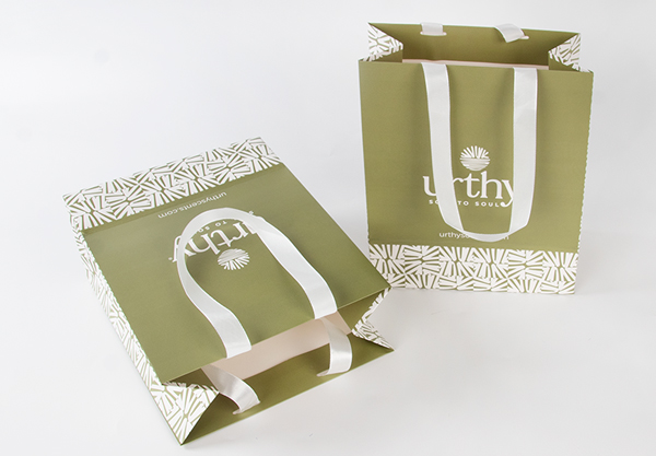 Custom Branded Ribbon Handle Gift Bags