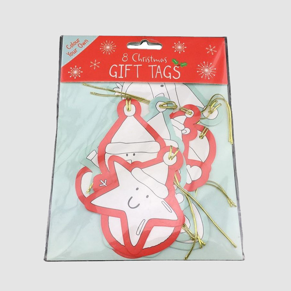 Custom Logo Gift Paper Tags with String