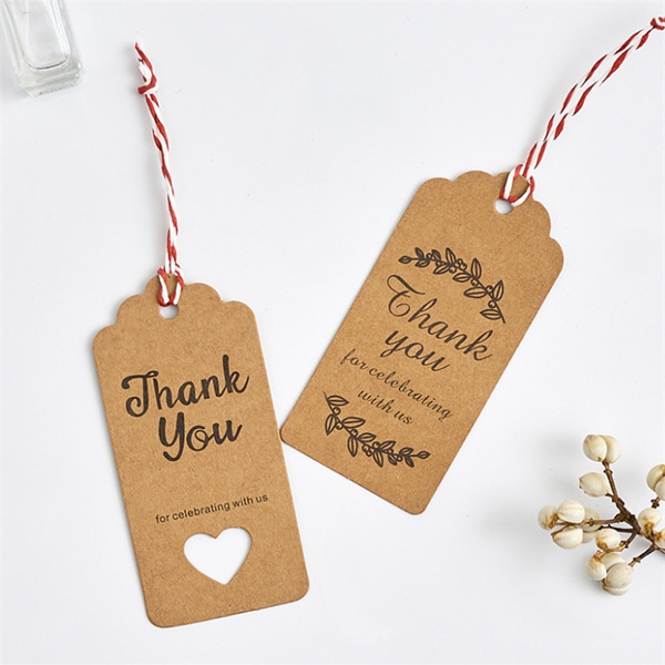 Wholesale Thank You Kraft Paper Gift Tags