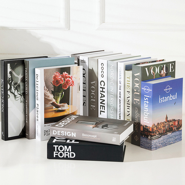 Fashion Hardcover Fake Book Decoration Boxes