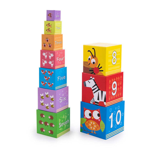 Custom Printed Cardboard Stacking Blocks