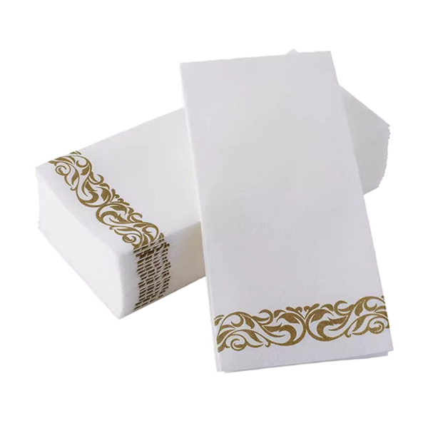 Gold Hot Stamping Paper Napkins for Hotel
